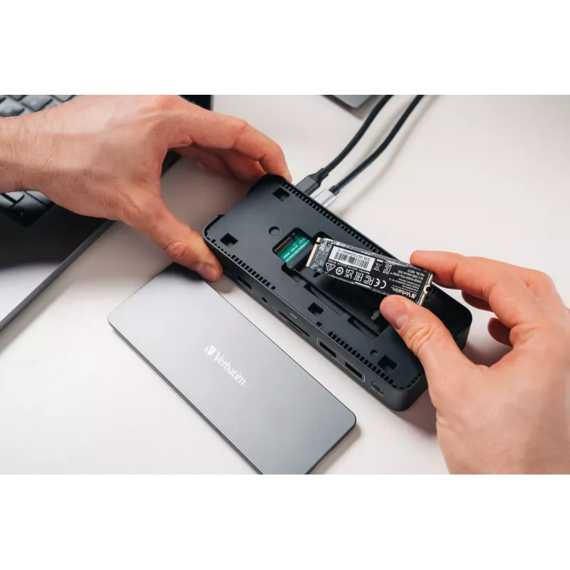 Verbatim CDS-15SSD káblový USB 3.2 Gen 1 (3.1 Gen 1) Type-C čierna, sivá