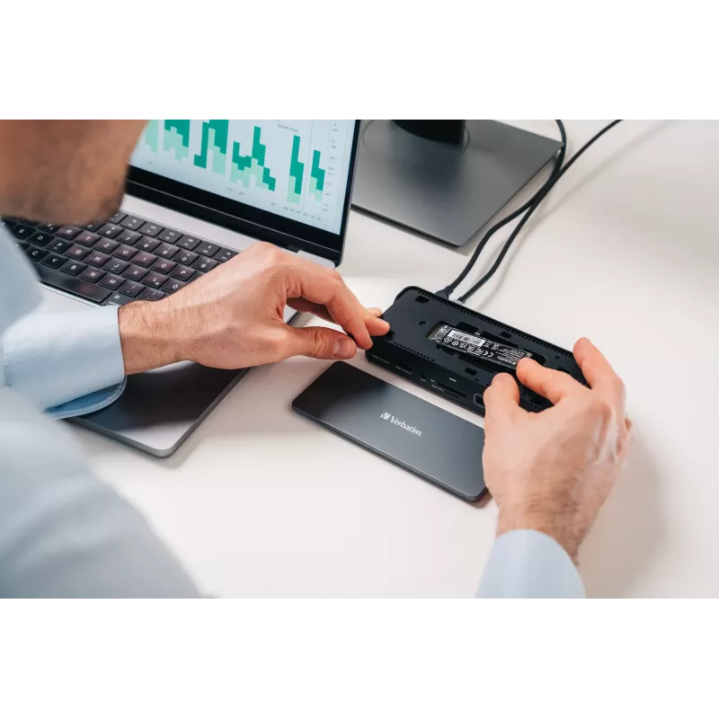 Verbatim CDS-15SSD káblový USB 3.2 Gen 1 (3.1 Gen 1) Type-C čierna, sivá