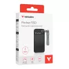 Verbatim Pocket SSD USB 3.2 Gen 2 1 TB čierna/sivá