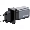 Verbatim GNC-35 GaN nabíjačka 35W s 1 x USB-C PD 35W / 1 x USB-A QC 3.0 (EU/UK/US)