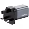 Verbatim GNC-35 GaN nabíjačka 35W s 1 x USB-C PD 35W / 1 x USB-A QC 3.0 (EU/UK/US)