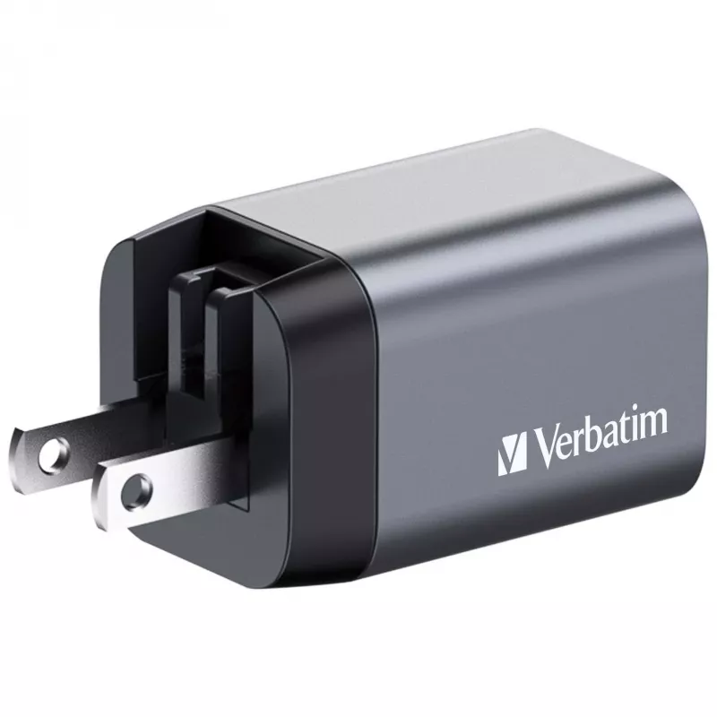 Verbatim GNC-35 GaN nabíjačka 35W s 1 x USB-C PD 35W / 1 x USB-A QC 3.0 (EU/UK/US)