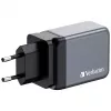 Verbatim GNC-65 GaN nabíjačka 65W s 2 x USB-C PD 65W / 1 x USB-A QC 3.0 (EU/UK/US)
