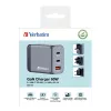 Verbatim GNC-65 GaN nabíjačka 65W s 2 x USB-C PD 65W / 1 x USB-A QC 3.0 (EU/UK/US)