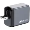 Verbatim GNC-65 GaN nabíjačka 65W s 2 x USB-C PD 65W / 1 x USB-A QC 3.0 (EU/UK/US)