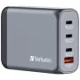 Verbatim GNC-100 GaN nabíjačka 100W s 2 x USB-C PD 100W / 1 x USB-C PD 65W / 1 x USB-A QC 3.0 (EU/UK/US)