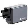 Verbatim GNC-100 GaN nabíjačka 100W s 2 x USB-C PD 100W / 1 x USB-C PD 65W / 1 x USB-A QC 3.0 (EU/UK/US)