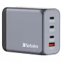 Verbatim GNC-200 GaN nabíjačka 200W s 2 x USB-C PD 100W / 1 x USB-C PD 65W / 1 x USB QC 3.0 (EU/UK/US)