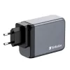 Verbatim GNC-200 GaN nabíjačka 200W s 2 x USB-C PD 100W / 1 x USB-C PD 65W / 1 x USB QC 3.0 (EU/UK/US)