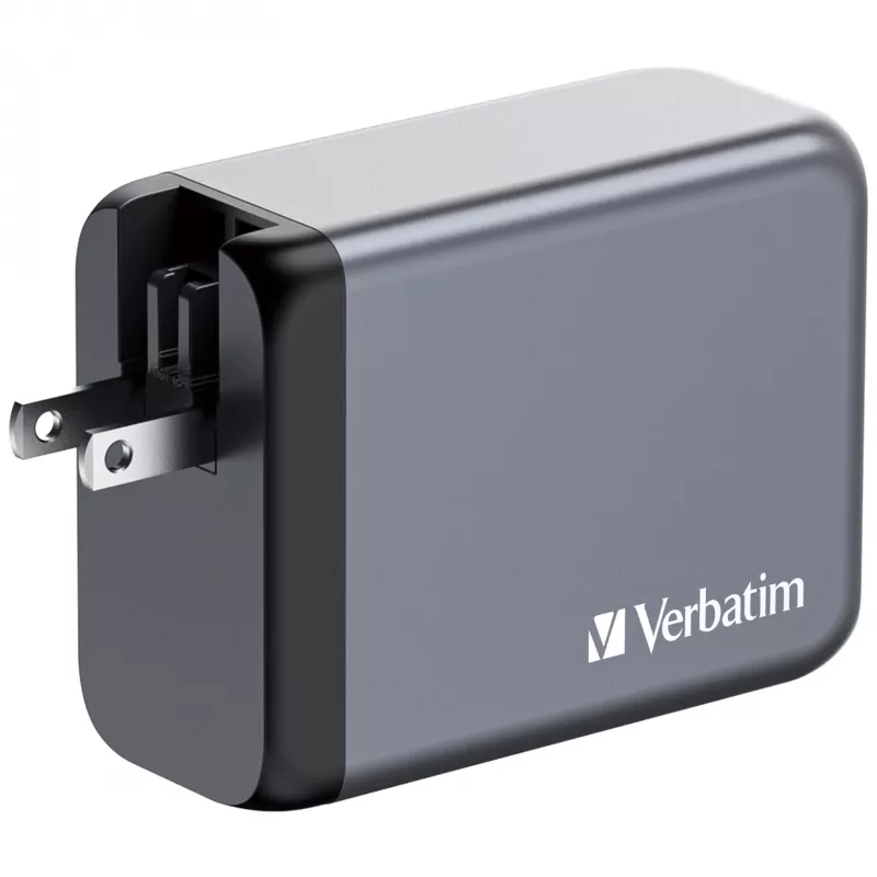 Verbatim GNC-200 GaN nabíjačka 200W s 2 x USB-C PD 100W / 1 x USB-C PD 65W / 1 x USB QC 3.0 (EU/UK/US)