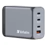 Verbatim GNC-240 GaN nabíjačka 240 W s 1 x USB-C 140 W / 1 x USB-C 100 W / 1 x USB-C 65 W / 1 x USB-A QC 3.0 (EU/UK/US)