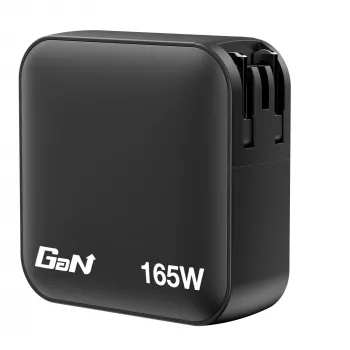 Verbatim Mini GaN nabíjačka 165W 4 porty US konektor s EU a UK adaptérmi