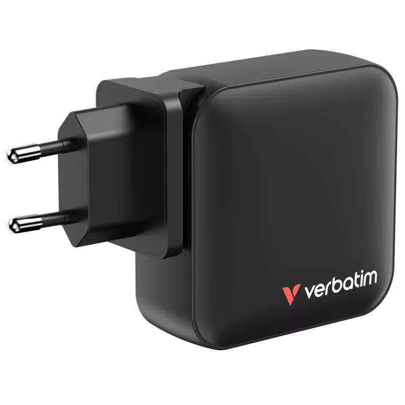 Verbatim Mini GaN nabíjačka 165W 4 porty US konektor s EU a UK adaptérmi