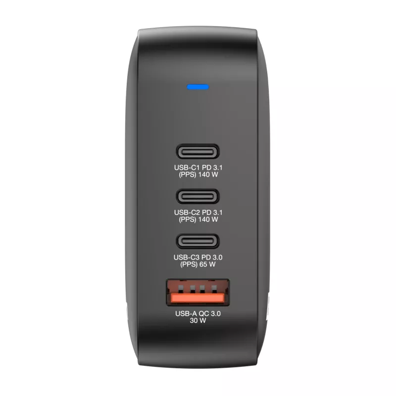 Verbatim Mini GaN nabíjačka 165W 4 porty US konektor s EU a UK adaptérmi