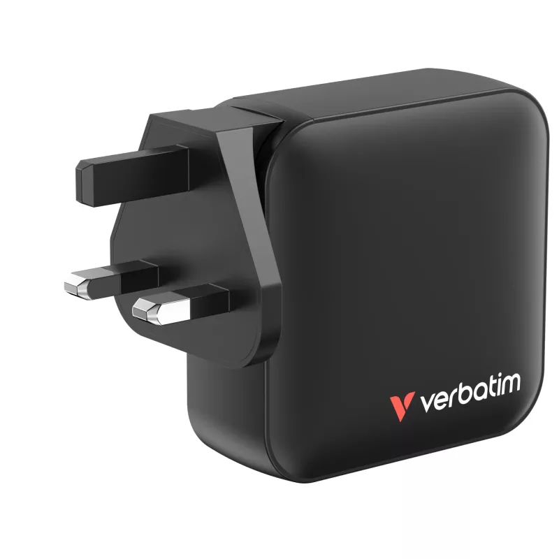 Verbatim Mini GaN nabíjačka 165W 4 porty US konektor s EU a UK adaptérmi