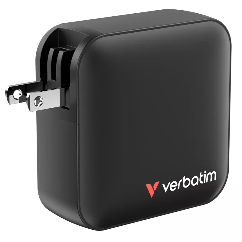 Verbatim Mini GaN nabíjačka 165W 4 porty US konektor s EU a UK adaptérmi