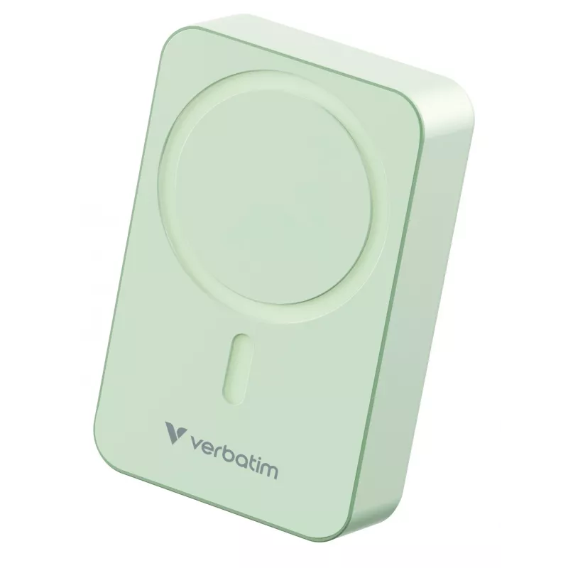 Verbatim Charge 'n' Go Essentials magnetická bezdrôtová powerbank 20000 mAh zelená