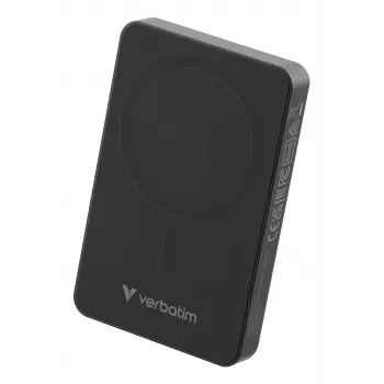 Verbatim Charge 'n' Go Essentials magnetická bezdrôtová powerbank 10000 mAh čierna