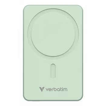 Verbatim Charge 'n' Go Essentials magnetická bezdrôtová powerbank 10000 mAh zelená