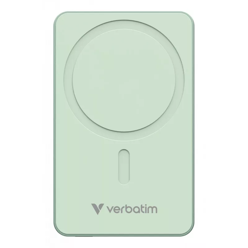 Verbatim Charge 'n' Go Essentials magnetická bezdrôtová powerbank 10000 mAh zelená
