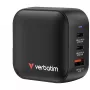 Verbatim Mini GaN nabíjačka 70W 3 porty US konektor s EU a UK adaptérmi