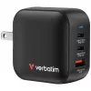 Verbatim Mini GaN nabíjačka 70W 3 porty US konektor s EU a UK adaptérmi