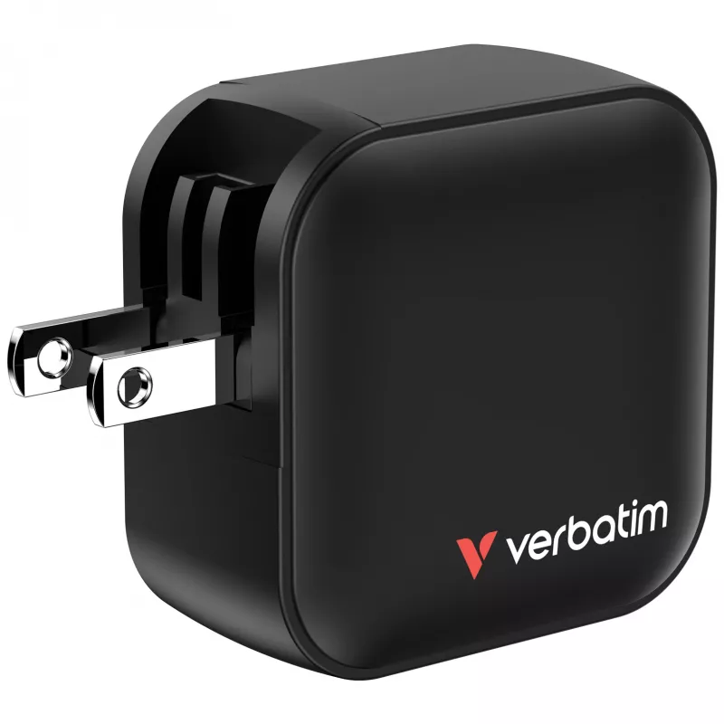 Verbatim Mini GaN nabíjačka 70W 3 porty US konektor s EU a UK adaptérmi