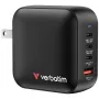 Verbatim Mini GaN nabíjačka 100W 4 porty US konektor s EU a UK adaptérmi