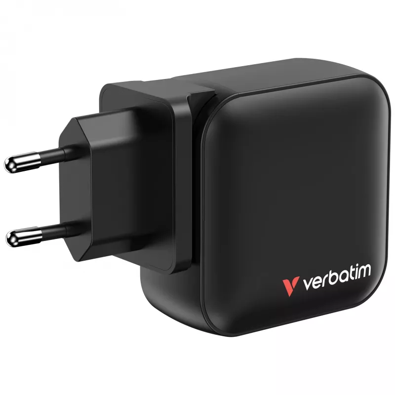 Verbatim Mini GaN nabíjačka 100W 4 porty US konektor s EU a UK adaptérmi