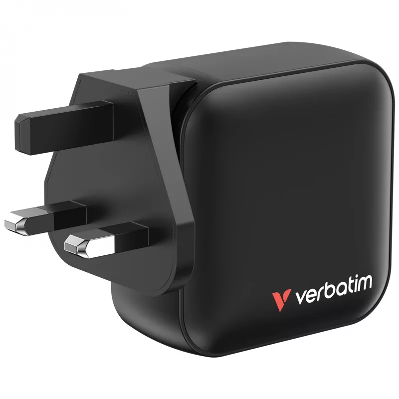 Verbatim Mini GaN nabíjačka 100W 4 porty US konektor s EU a UK adaptérmi