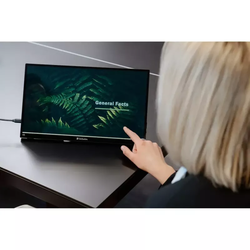 Verbatim prenosný dotykový monitor 15,6 palca LCD 4K 3840x2160