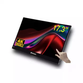 Monitor Verbatim prenosný dotykový 17,3 palca 4K Ultra HD LCD 3840 x 2160