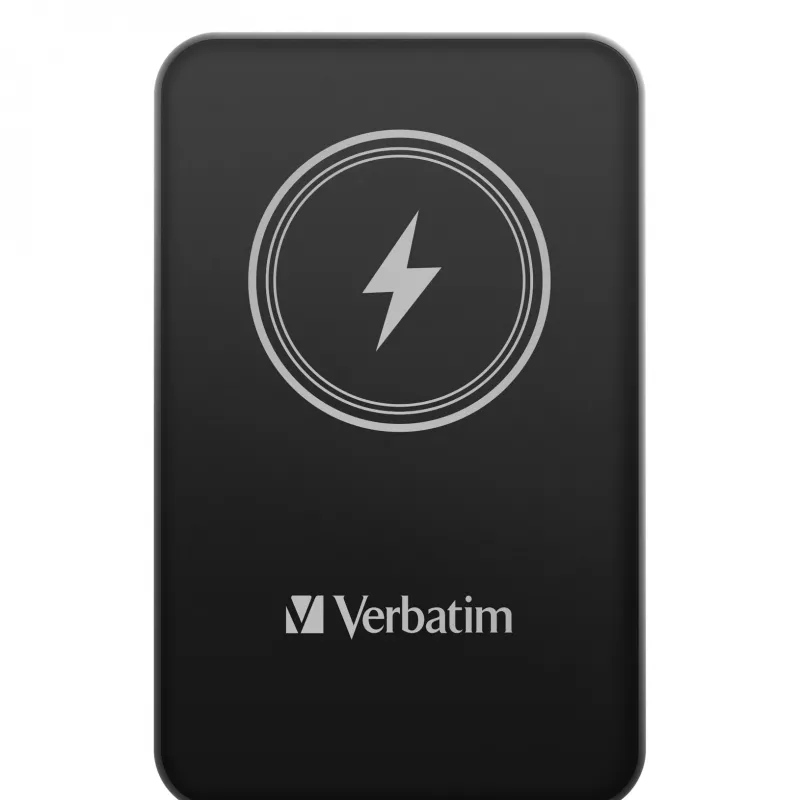 Powerbank VERBATIM Charge AnA Go 5000 mAh magnetická bezdrôtová, čierna