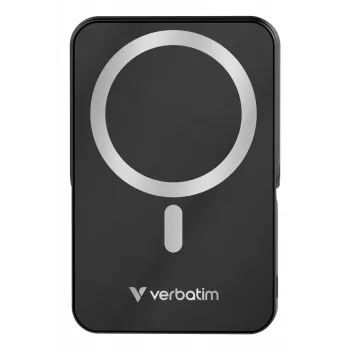 Verbatim Charge 'n' Go magnetická bezdrôtová powerbank so stojanom – 10000 mAh čierna