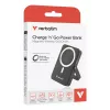 Verbatim Charge 'n' Go magnetická bezdrôtová powerbank so stojanom – 10000 mAh čierna