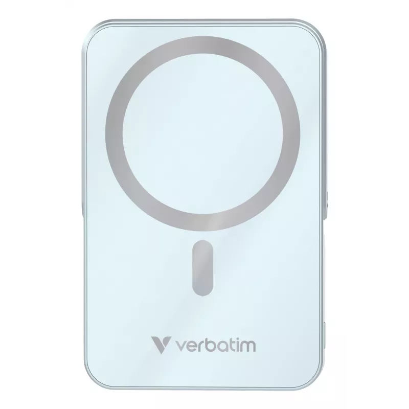 Verbatim Charge 'n' Go magnetická bezdrôtová powerbank so stojanom – 10000 mAh modrá