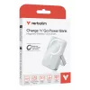Verbatim Charge 'n' Go magnetická bezdrôtová powerbank so stojanom – 10000 mAh modrá