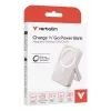 Verbatim Charge 'n' Go magnetická bezdrôtová powerbank so stojanom – 10000 mAh ružová