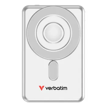 Verbatim Charge'n'Go 2C powerbank 5000 mAh strieborná, 5000 mAh, lithium-polymer (LiPo), Adaptive Fast Charging, Power Delivery 3.0, Quick Charge 3.0, bezdrôtové nabíjanie, 3,85 V, 20 W