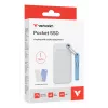 Verbatim Pocket SSD USB 3.2 Gen 2 1 TB biela/svetlomodrá vrátane dvoch gumených puzdier
