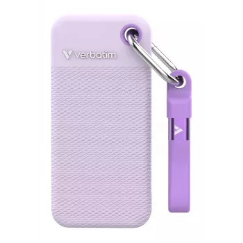 Verbatim Pocket SSD USB 3.2 Gen 2 1TB fialová vrátane dvoch gumených puzdier
