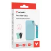 Verbatim Pocket SSD USB 3.2 Gen 2 1 TB Polar Blue vrátane dvoch gumených puzdier