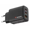 Verbatim Essentials GaN nabíjačka 65W EU konektor čierna, interiér, AC, 20 V, čierna