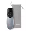 Verbatim Focus bezdrôtový prezentér s červeným laserovým ukazovátkom, RF, USB, 30 m, čierna, strieborná