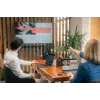 Verbatim Focus bezdrôtový prezentér s červeným laserovým ukazovátkom, RF, USB, 30 m, čierna, strieborná
