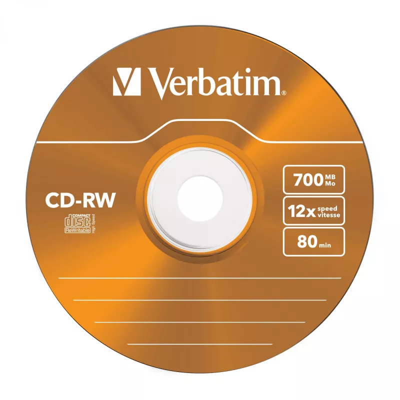 Verbatim CD-RW Colour 12x 700 MB 5 ks
