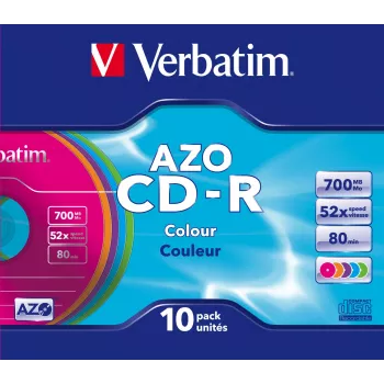 Verbatim CD-R AZO Colours 700 MB 48x 10 ks