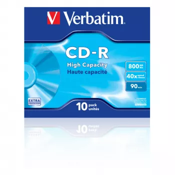 Verbatim CD-R High Capacity 800 MB 40x 10 ks