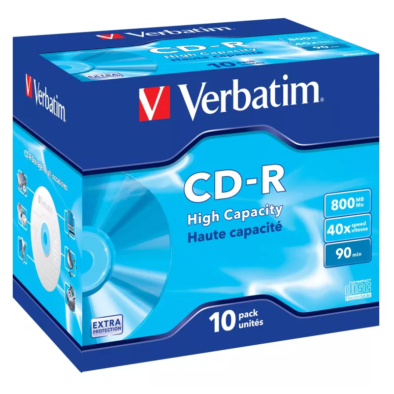 Verbatim CD-R High Capacity 800 MB 40x 10 ks