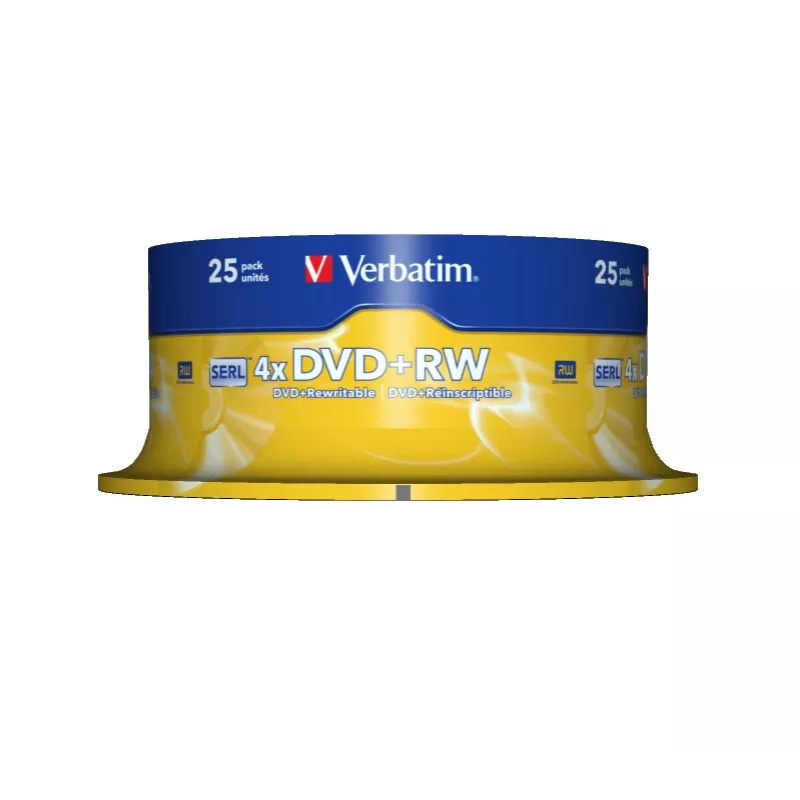 Verbatim DVD+RW Matt Silver 4,7 GB 25 ks